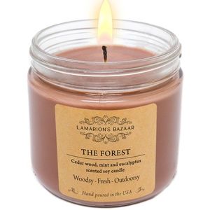 THE FOREST -Cedar wood, Peppermint and Eucalyptus - 100% Soy - Outdoorsy Scent